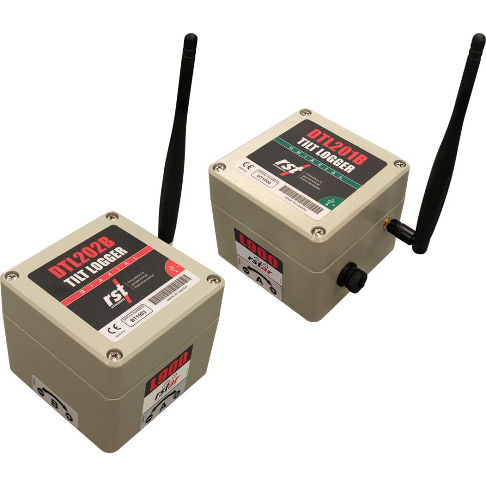 DTL201B/DTL202B: Uniaxial/Biaxial Digital Tilt Loggers